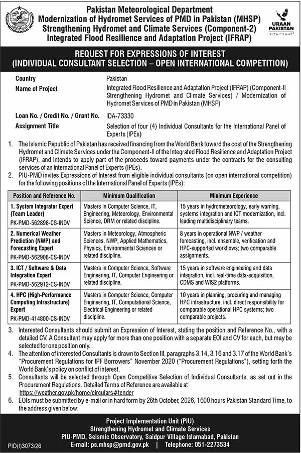 Official PMD Expression of Interest Advertisement