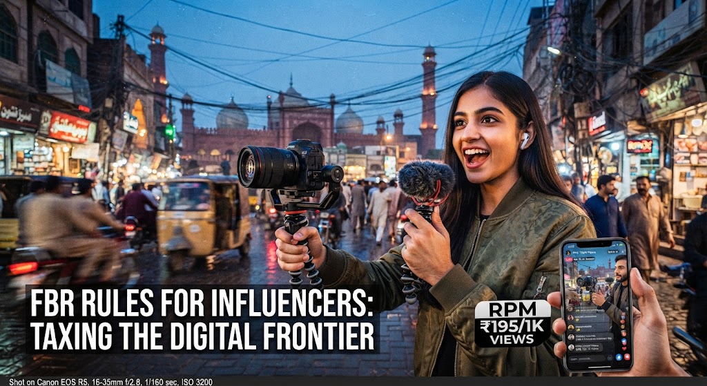 FBR's New Tax Rules for Social Media Influencers in Pakistan